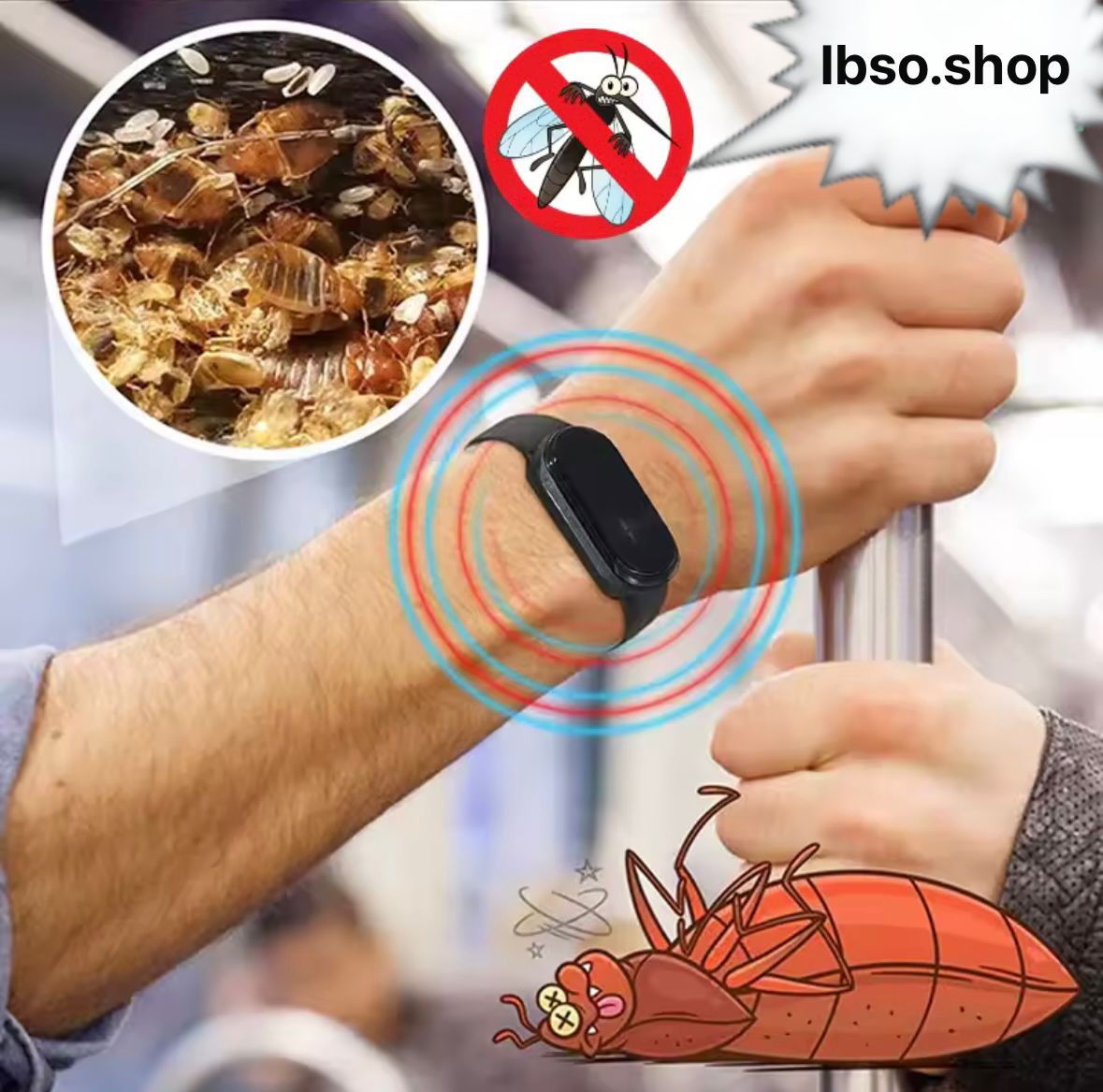 bracelet anti-moustique portable